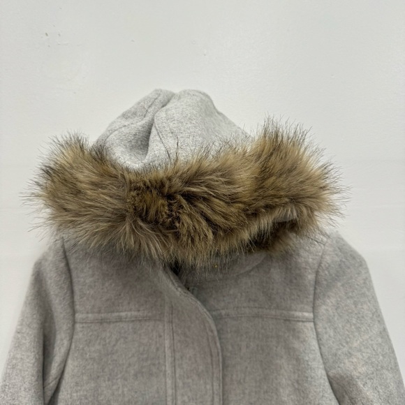 J. Crew Vail Parka Wool Blend Coat Light Grey Size 00 - Picture 4 of 11